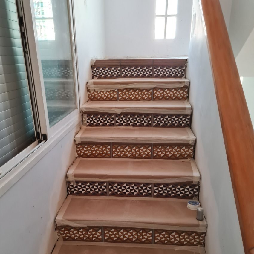 Escalera antes de la reforma